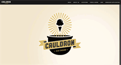 Desktop Screenshot of cauldronicecream.com